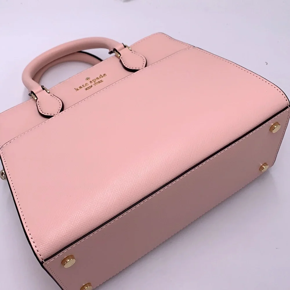 KATE SPADE Madison Saffiano Leather Small Satchel Conch Pink color - Picture 9 of 15